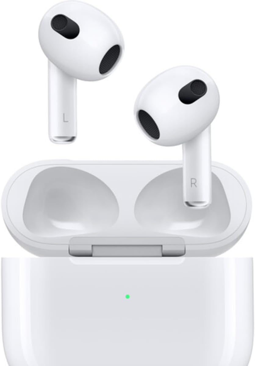 Apple AirPods (3rd Generation) – Wireless Bluetooth Earbuds with Spatial Audio (Renewed)