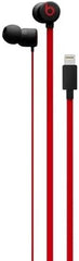 Beats urBeats3 Earphones with Lightning Connector- The Decade Collection - Black-Red (Renewed)