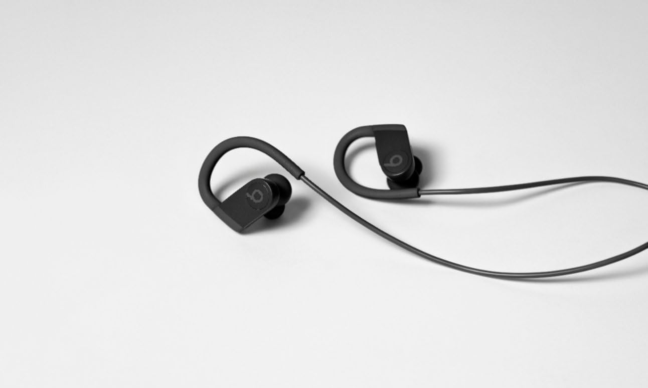 Powerbeats High-Performance Wireless Bluetooth Headphones - Black - MWNV2LLA (Renewed)