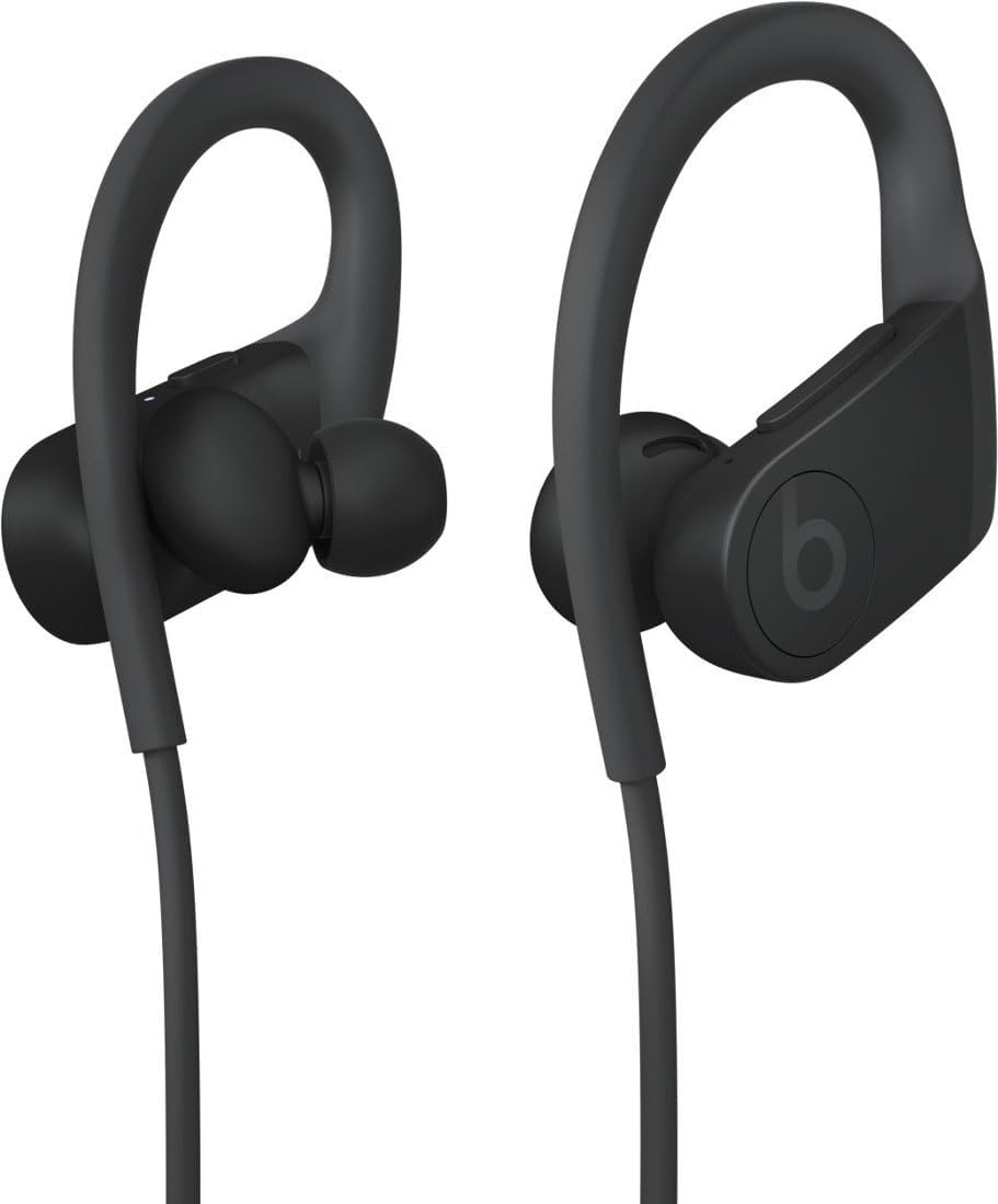 Powerbeats High-Performance Wireless Bluetooth Headphones - Black - MWNV2LLA (Renewed)