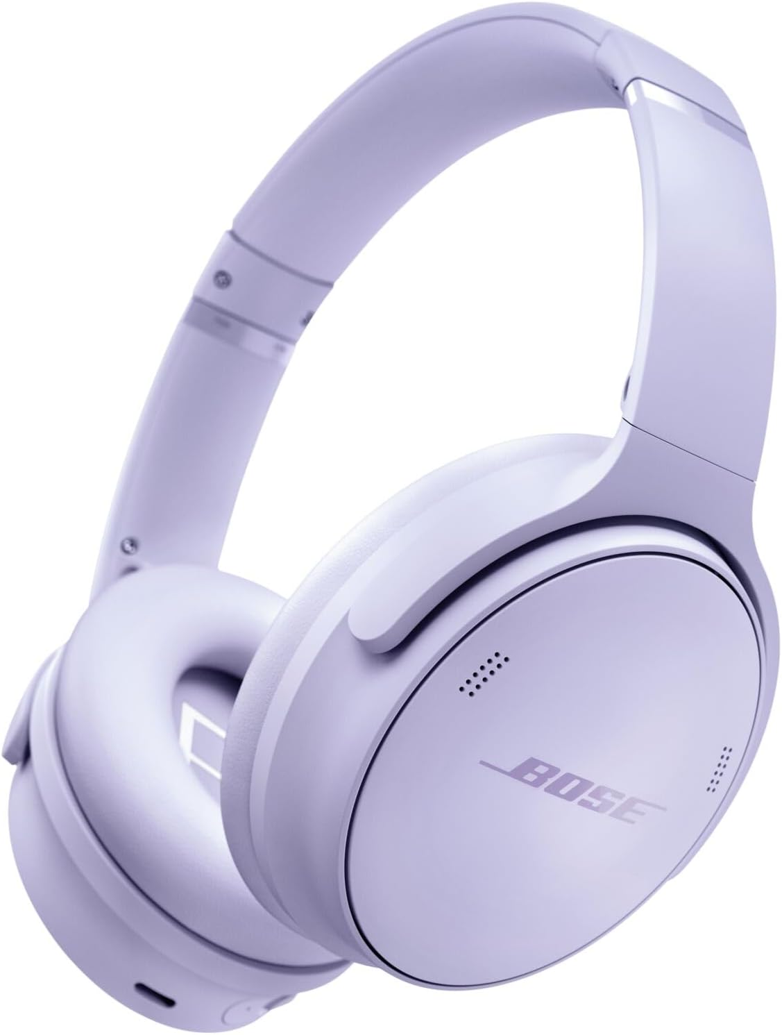 Bose QuietComfort Wireless Noise Cancelling Headphones, Bluetooth Over Ear Headphones with Up to 24 Hours of Battery Life, White Smoke (Renewed)