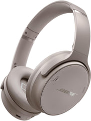 Bose QuietComfort Wireless Noise Cancelling Headphones, Bluetooth Over Ear Headphones with Up to 24 Hours of Battery Life, White Smoke (Renewed)