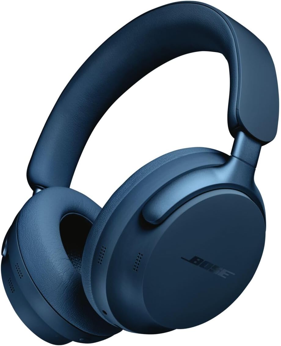 Bose QuietComfort Ultra Bluetooth Headphones, Wireless Headphones with Spatial Audio, Over Ear Noise Cancelling with Mic, Up to 24 Hours of Playtime, Black